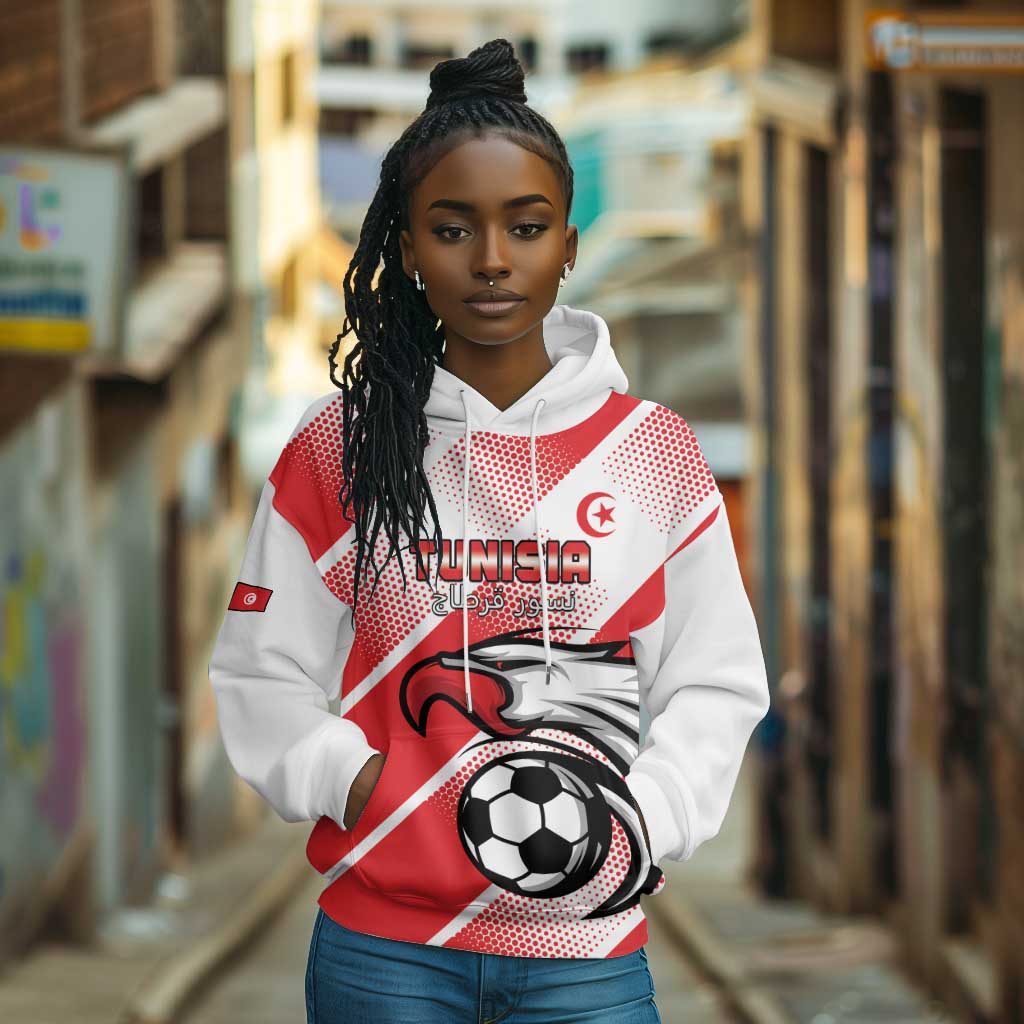 Custom Tunisia Football Hoodie Go Eagles of Carthage
