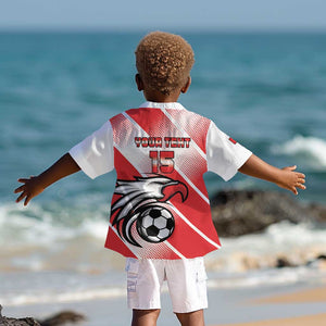 Custom Tunisia Football Kid Hawaiian Shirt Go Eagles of Carthage