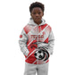 Custom Tunisia Football Kid Hoodie Go Eagles of Carthage