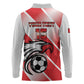 Custom Tunisia Football Long Sleeve Polo Shirt Go Eagles of Carthage
