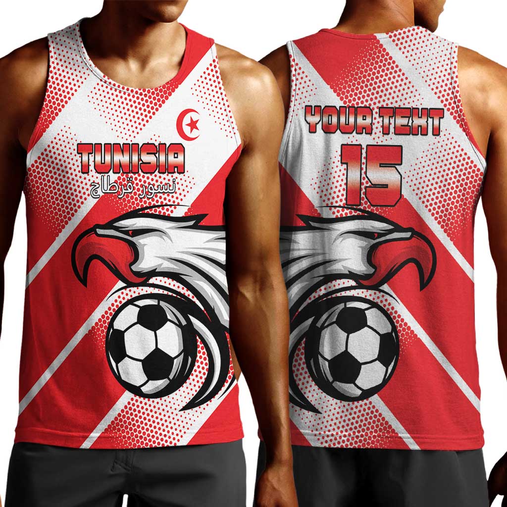 Custom Tunisia Football Men Tank Top Go Eagles of Carthage