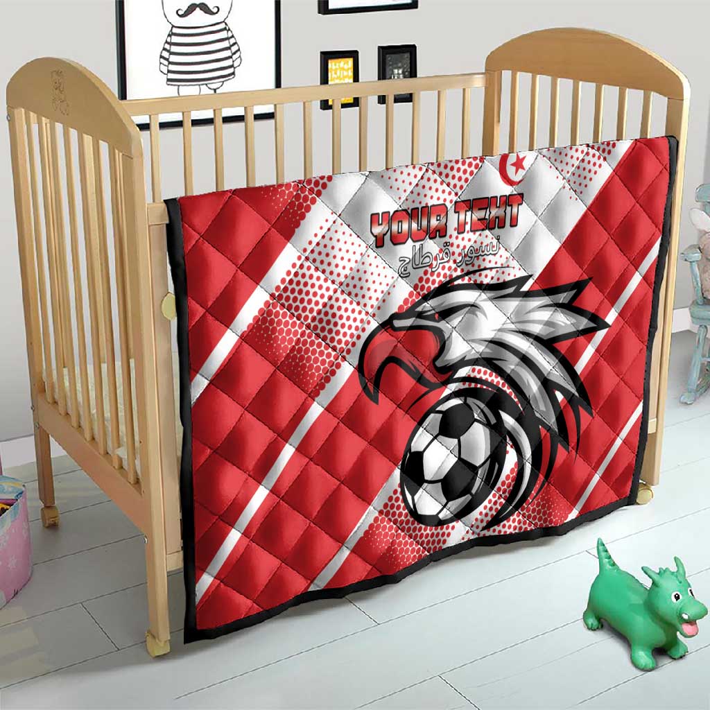 Custom Tunisia Football Quilt Go Eagles of Carthage