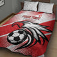 Custom Tunisia Football Quilt Bed Set Go Eagles of Carthage