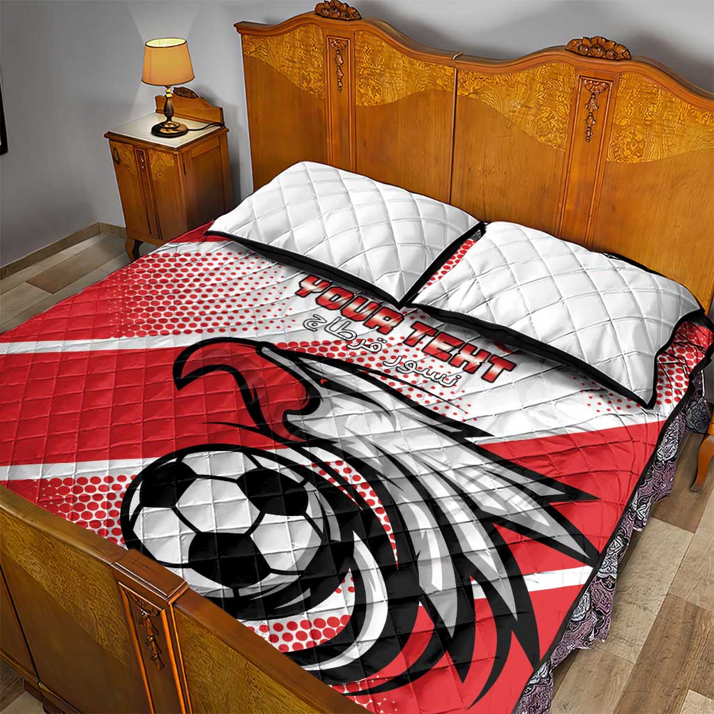 Custom Tunisia Football Quilt Bed Set Go Eagles of Carthage