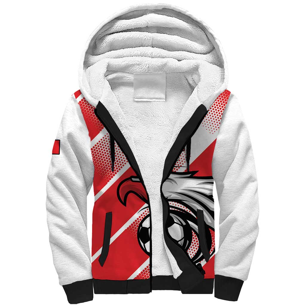 Custom Tunisia Football Sherpa Hoodie Go Eagles of Carthage
