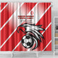 Custom Tunisia Football Shower Curtain Go Eagles of Carthage