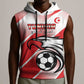 Custom Tunisia Football Sleeveless Hoodie Go Eagles of Carthage - African Pride