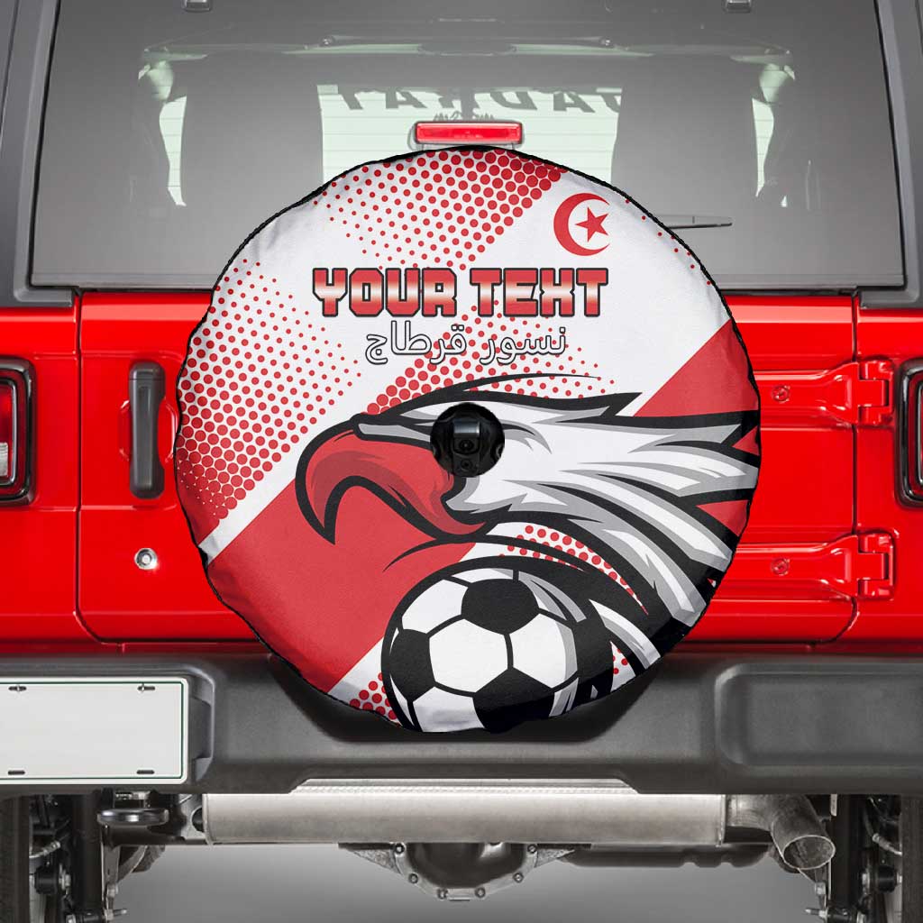 Custom Tunisia Football Spare Tire Cover Go Eagles of Carthage