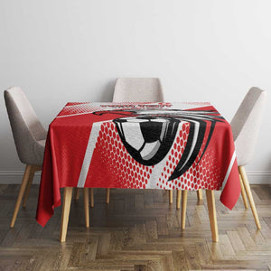 Custom Tunisia Football Tablecloth Go Eagles of Carthage