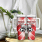 Custom Tunisia Football Tumbler With Handle Go Eagles of Carthage