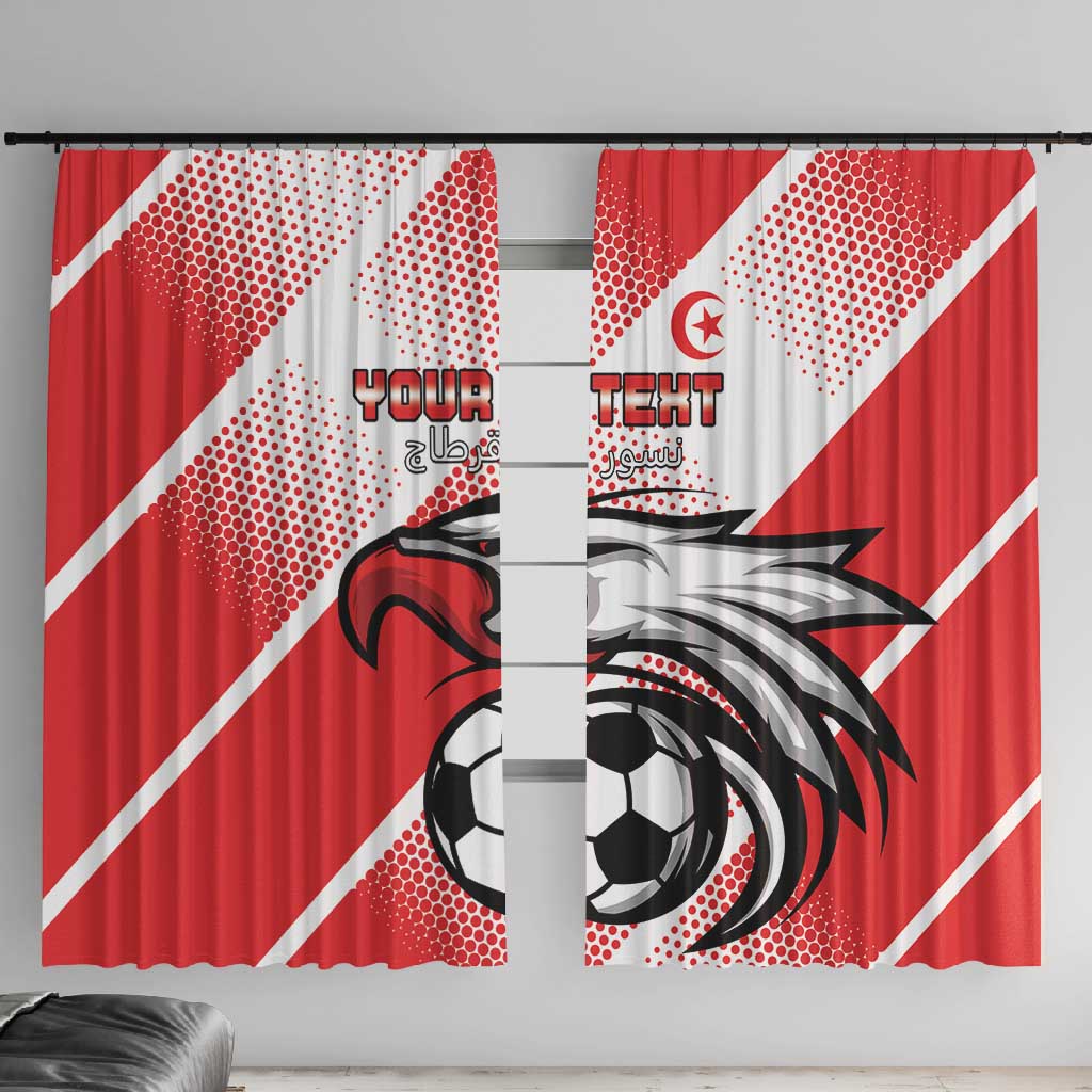Custom Tunisia Football Window Curtain Go Eagles of Carthage