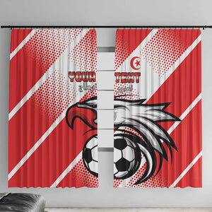 Custom Tunisia Football Window Curtain Go Eagles of Carthage