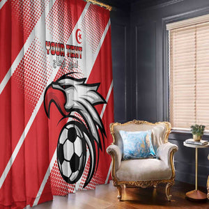 Custom Tunisia Football Window Curtain Go Eagles of Carthage