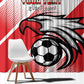 Custom Tunisia Football Window Curtain Go Eagles of Carthage