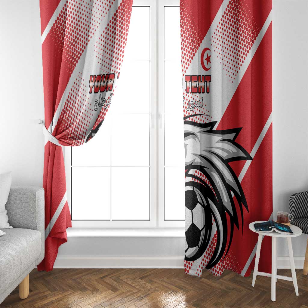 Custom Tunisia Football Window Curtain Go Eagles of Carthage