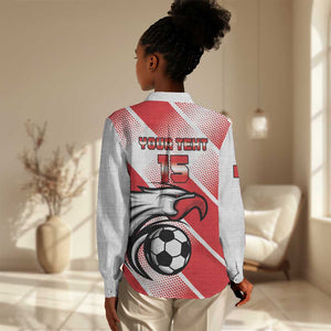 Custom Tunisia Football Women Casual Shirt Go Eagles of Carthage LT15