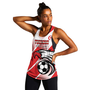 Custom Tunisia Football Women Racerback Tank Go Eagles of Carthage