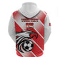 Custom Tunisia Football Zip Hoodie Go Eagles of Carthage