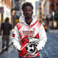 Custom Tunisia Football Zip Hoodie Go Eagles of Carthage
