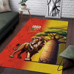 Afro Senegal Independence Day Area Rug 65th Anniversary - Kente Pattern