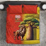 Afro Senegal Independence Day Bedding Set 65th Anniversary - Kente Pattern