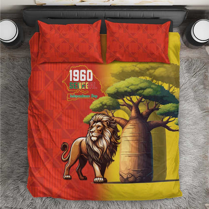 Afro Senegal Independence Day Bedding Set 65th Anniversary - Kente Pattern