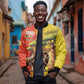 Afro Senegal Independence Day Bomber Jacket 65th Anniversary - Kente Pattern