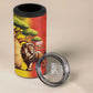 Afro Senegal Independence Day 4 in 1 Can Cooler Tumbler 65th Anniversary - Kente Pattern