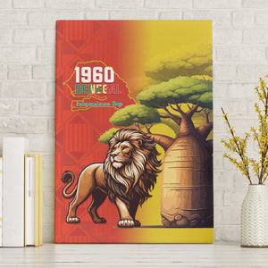 Afro Senegal Independence Day Canvas Wall Art 65th Anniversary - Kente Pattern