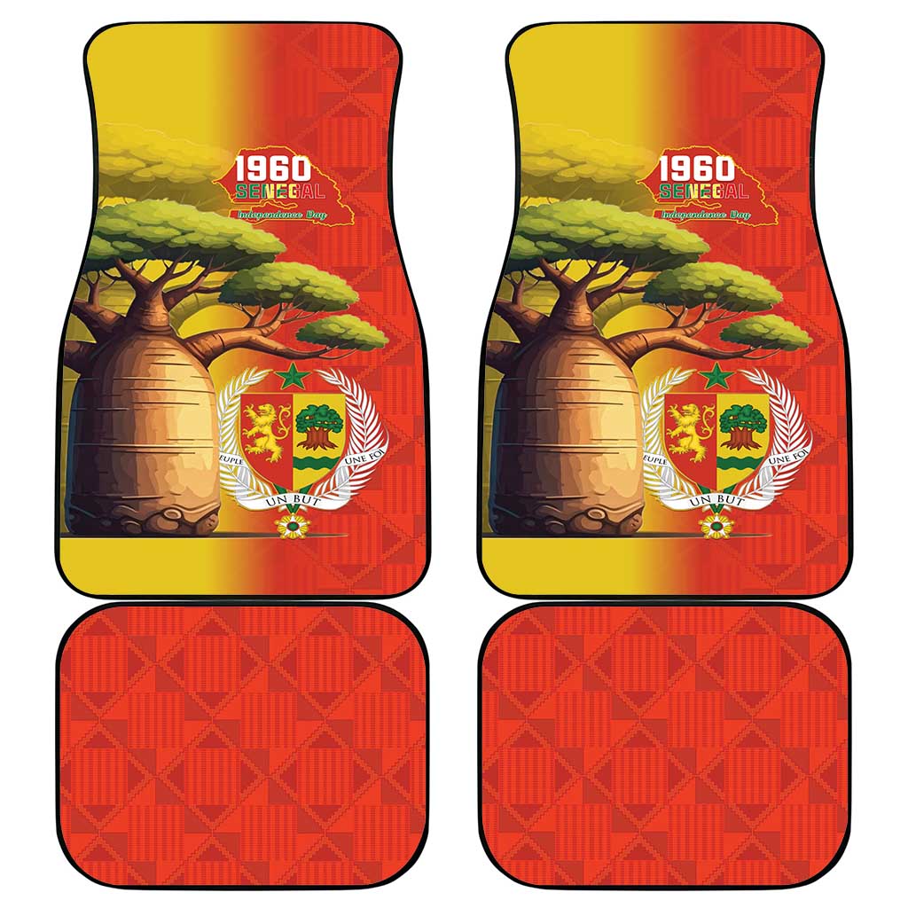 Afro Senegal Independence Day Car Mats 65th Anniversary - Kente Pattern
