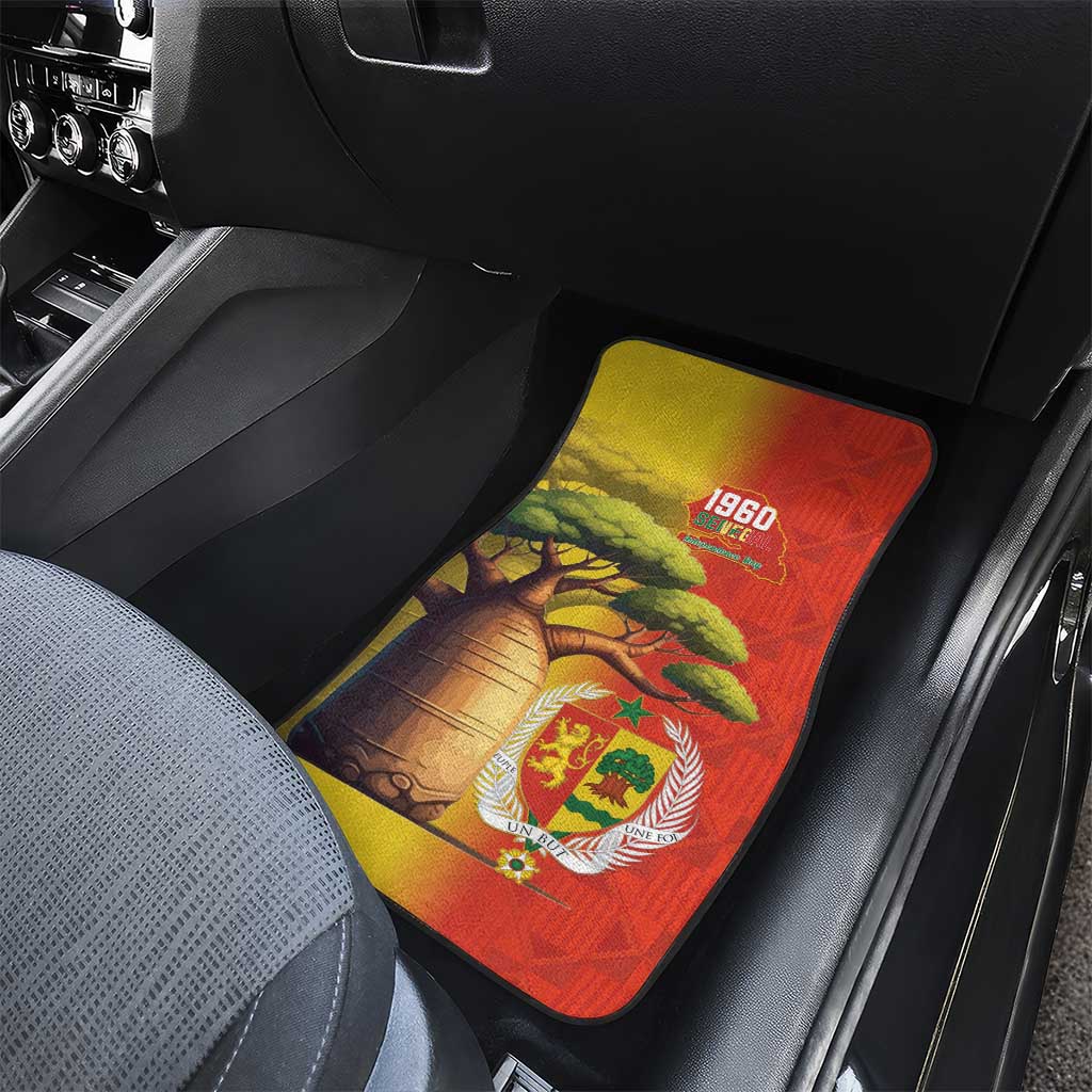 Afro Senegal Independence Day Car Mats 65th Anniversary - Kente Pattern