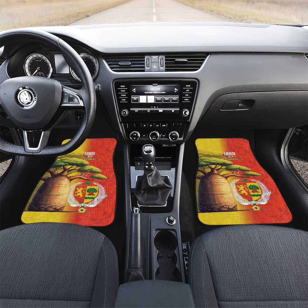 Afro Senegal Independence Day Car Mats 65th Anniversary - Kente Pattern