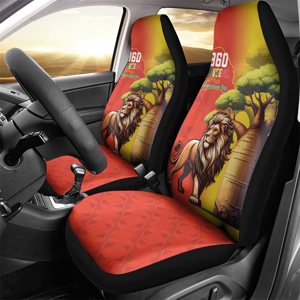Afro Senegal Independence Day Car Seat Cover 65th Anniversary - Kente Pattern