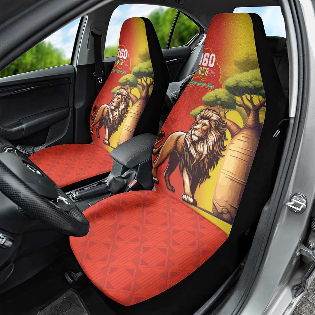 Afro Senegal Independence Day Car Seat Cover 65th Anniversary - Kente Pattern