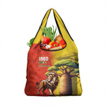 Afro Senegal Independence Day Grocery Bag 65th Anniversary - Kente Pattern