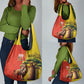 Afro Senegal Independence Day Grocery Bag 65th Anniversary - Kente Pattern
