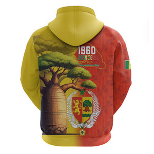 Afro Senegal Independence Day Hoodie 65th Anniversary - Kente Pattern