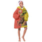 Afro Senegal Independence Day Kid Wearable Blanket Hoodie 65th Anniversary - Kente Pattern