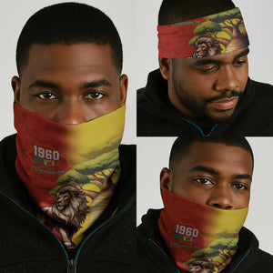 Afro Senegal Independence Day Neck Gaiter 65th Anniversary - Kente Pattern - African Pride