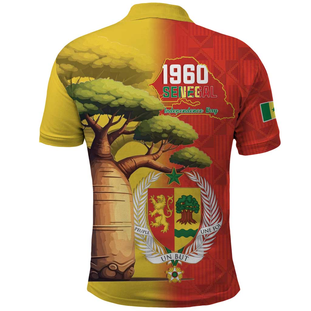 Afro Senegal Independence Day Polo Shirt 65th Anniversary - Kente Pattern