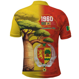Afro Senegal Independence Day Polo Shirt 65th Anniversary - Kente Pattern