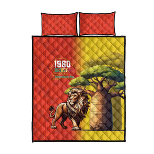 Afro Senegal Independence Day Quilt Bed Set 65th Anniversary - Kente Pattern
