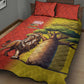 Afro Senegal Independence Day Quilt Bed Set 65th Anniversary - Kente Pattern