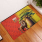 Afro Senegal Independence Day Rubber Doormat 65th Anniversary - Kente Pattern