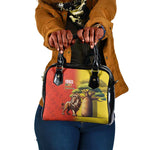 Afro Senegal Independence Day Shoulder Handbag 65th Anniversary - Kente Pattern