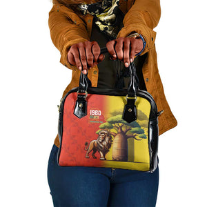 Afro Senegal Independence Day Shoulder Handbag 65th Anniversary - Kente Pattern