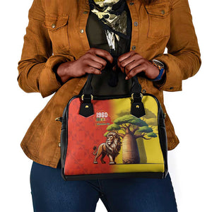 Afro Senegal Independence Day Shoulder Handbag 65th Anniversary - Kente Pattern