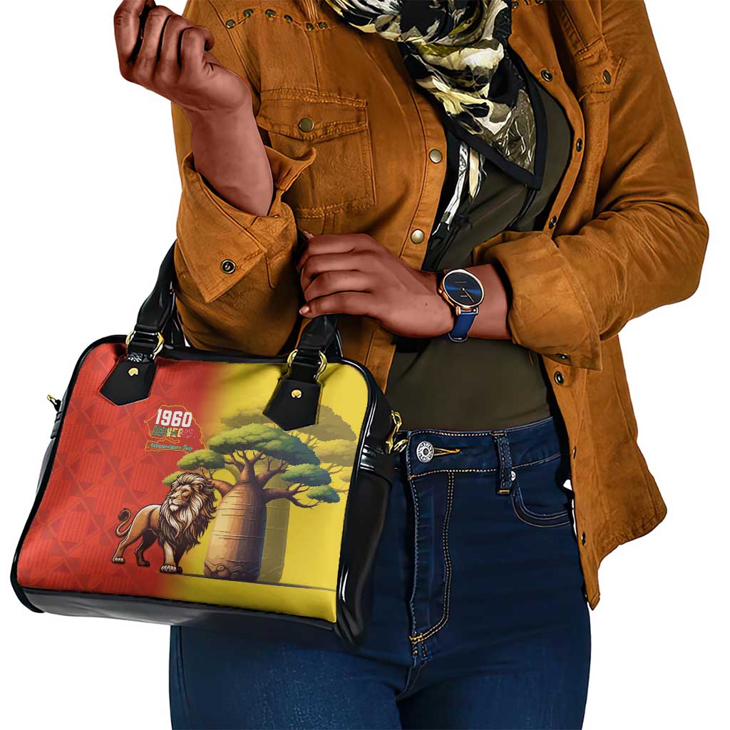 Afro Senegal Independence Day Shoulder Handbag 65th Anniversary - Kente Pattern