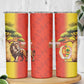 Afro Senegal Independence Day Skinny Tumbler 65th Anniversary - Kente Pattern
