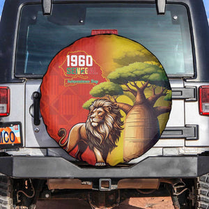 Afro Senegal Independence Day Spare Tire Cover 65th Anniversary - Kente Pattern